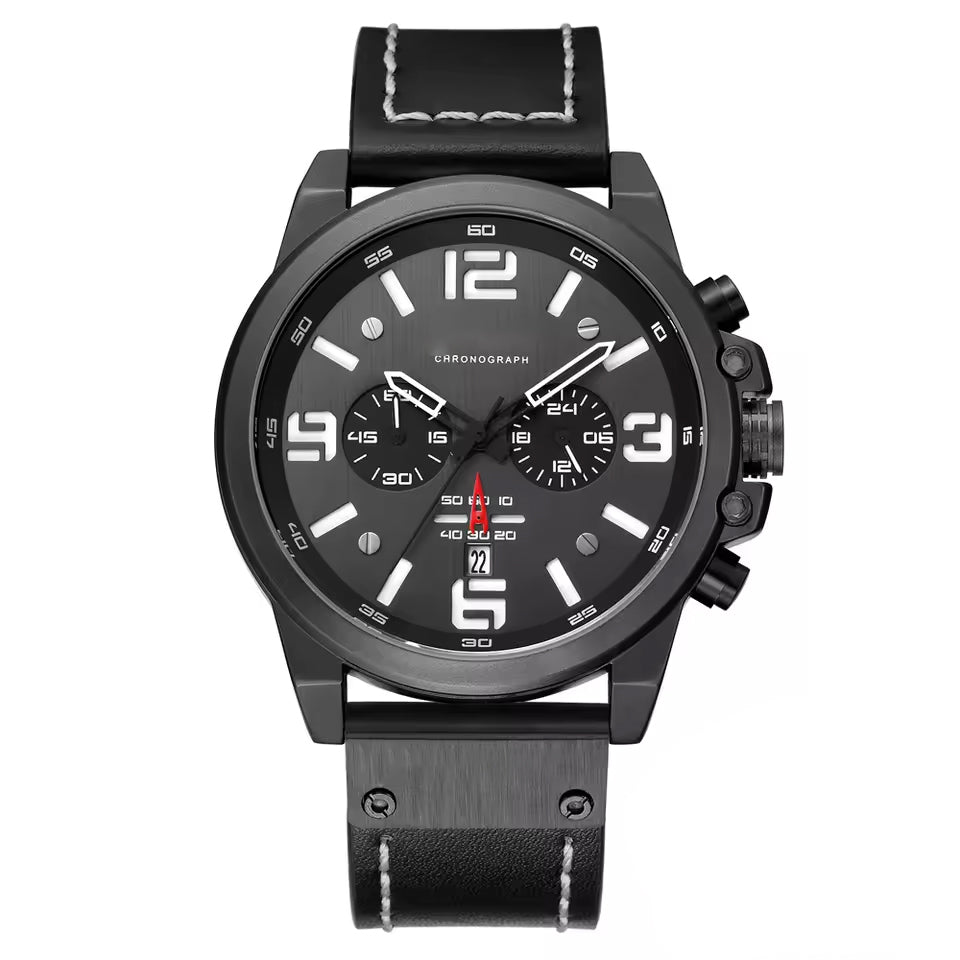 Diamond Bezel Baguette Black Dial