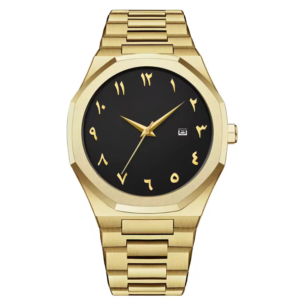 Pikachu Yellow Gold Champagne Black Dial