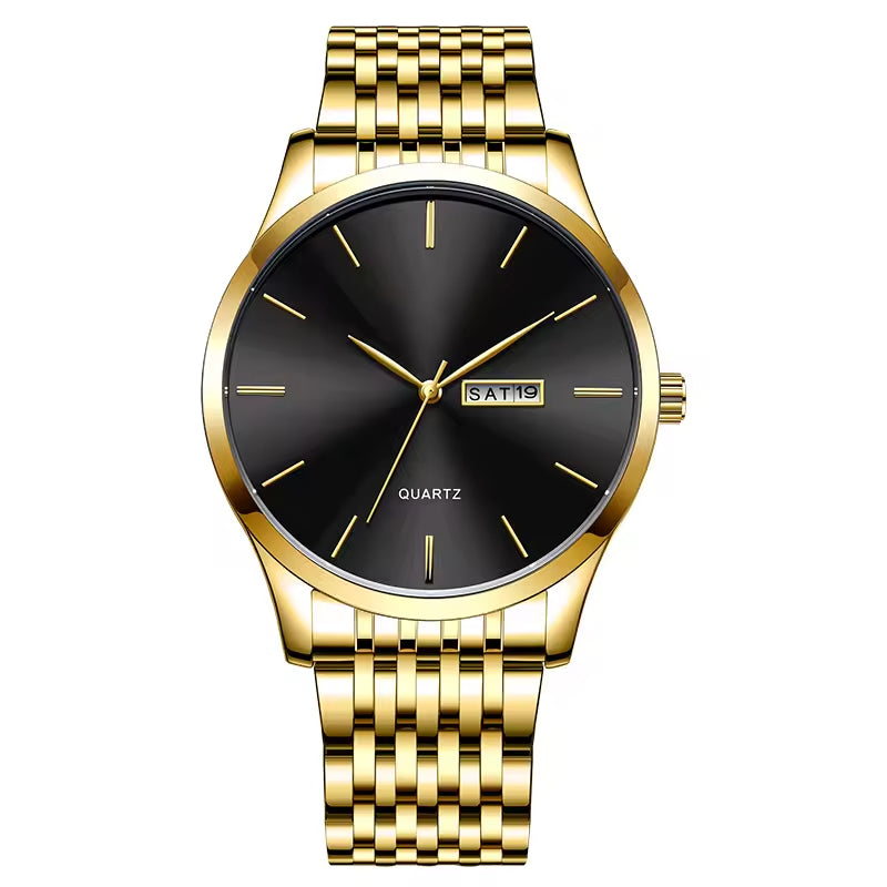 Yellow Gold Diamond Mens Watch