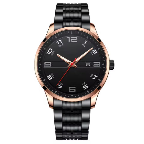 Yellow Gold Black Diamond Dial