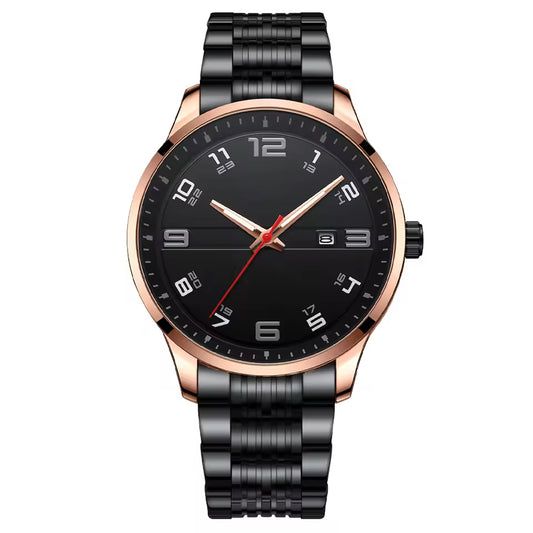 Yellow Gold Black Diamond Dial