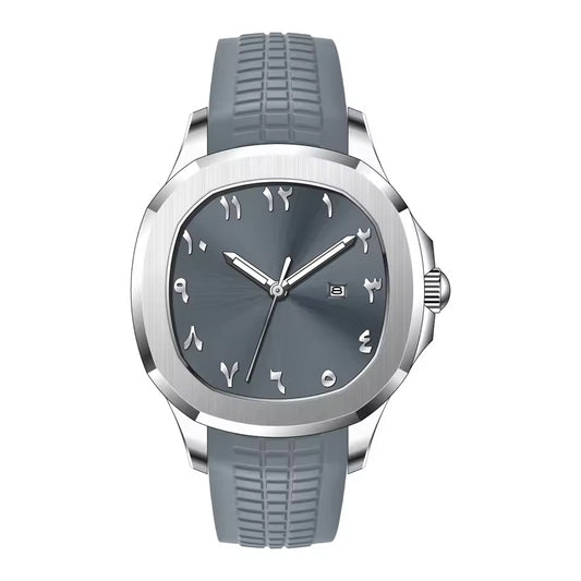 Smooth Bezel Watch Black Diamond Dial