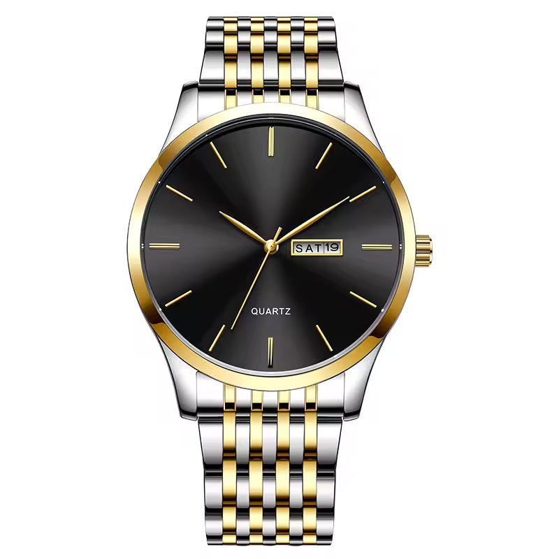 Steel Green Bezel Mens Watch