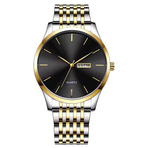 Steel Green Bezel Mens Watch