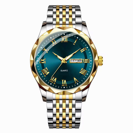 Ice Blue Dial Platinum Mens Watch