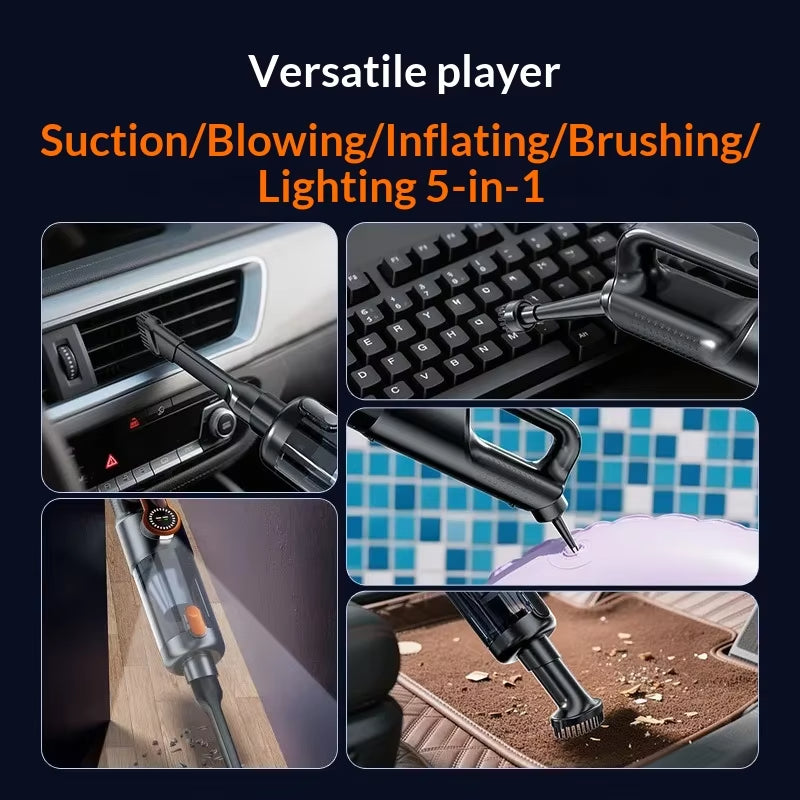 Wireless Car Vacuum Cleaner – One-Button Dust Dump
